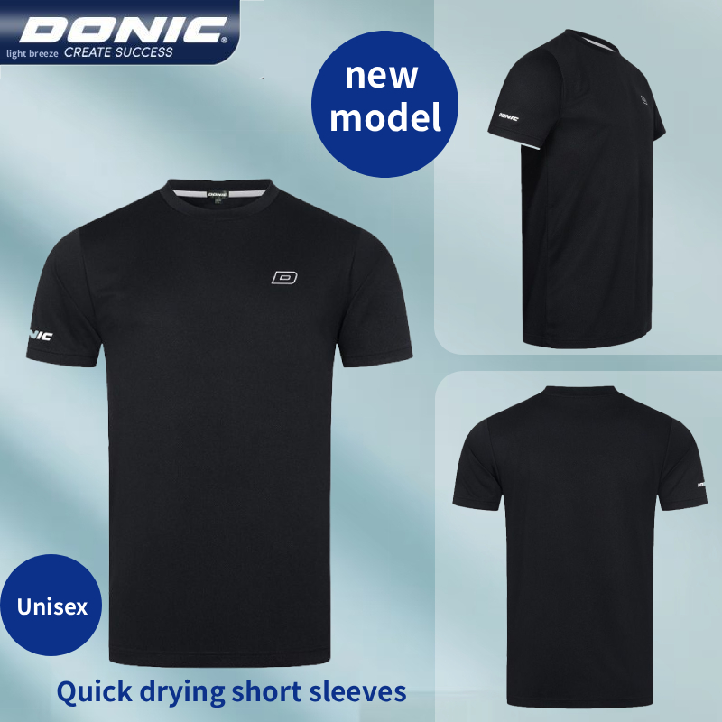 Table Tennis Uniform - Authentic DONIC Table Tennis Uniform Black