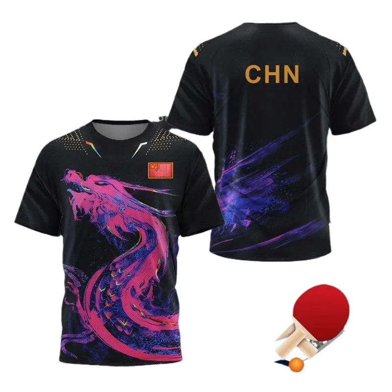 Table Tennis Uniform - CHINA Dragon Table Tennis Graphic T