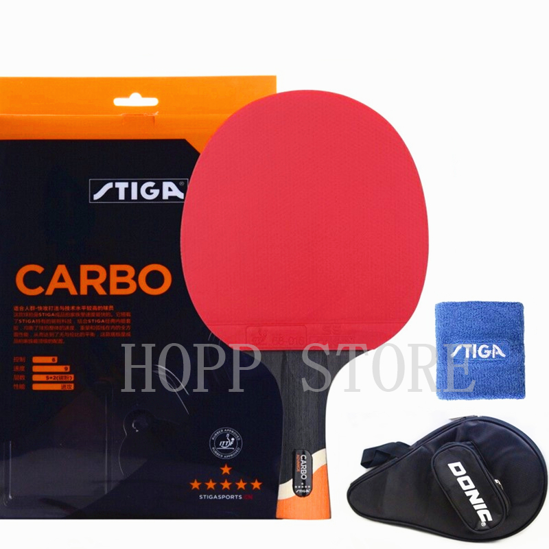 Stiga Carbon Blade - STIGA 6 Star Racket Offensive Professional