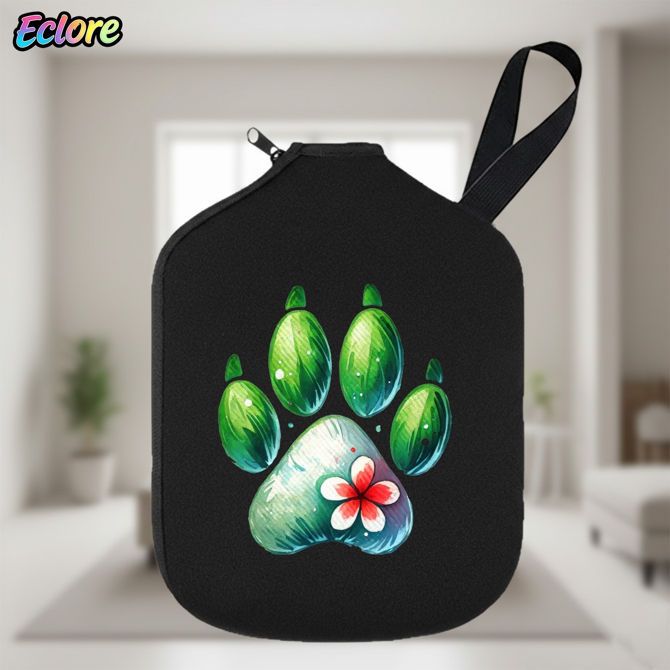 Green Watercolor Paw Print Pad - огляд і ціна Table Tennis Racket